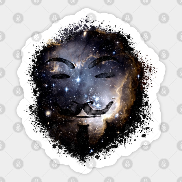 Anonymous Constellation Sticker by FattoAMano